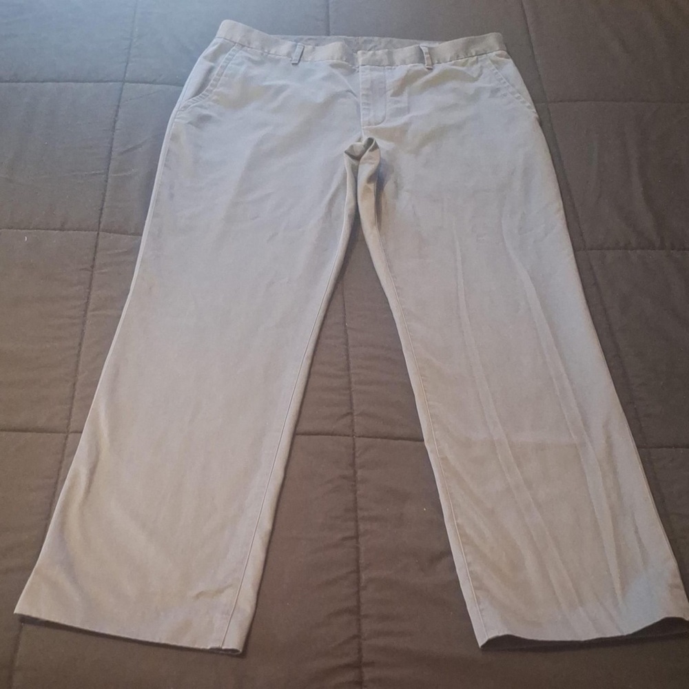 Bonobos Friday Pants 36x30 Gray Slim Fit Straight Preppy Chino Weekday Warrior